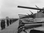 接受检阅的解放军装甲兵，北京 PLA armored troops being reviewed, Beijing