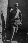 游击队员在地道工事中穿行，冀中 Militiamen pass through tunnel fortifications, Central Hebei